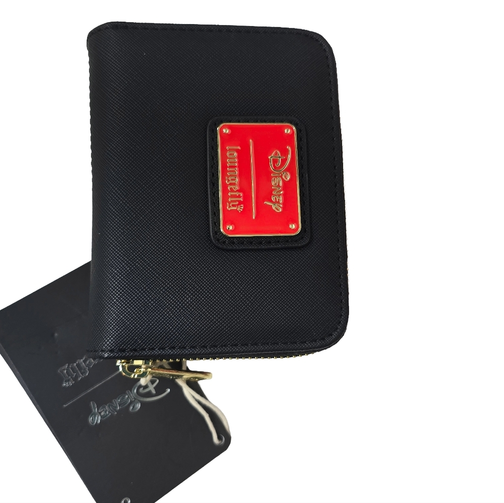 Loungefly Disney Mickey & Friends Walking Patent Crossbody Wallet Set NWT - Picture 3 of 7